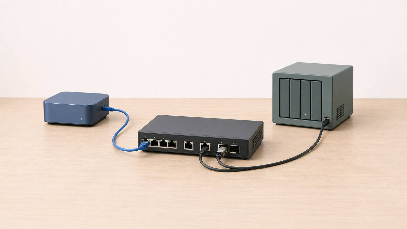 3. 代表候補の比較表を説明する機器構成のAI生成イメージ