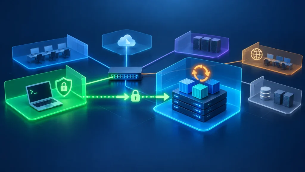 コンテナ更新 管理端末 SSH VLAN 配置：どこに置くべきか